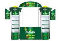 A Danone Activia displaye